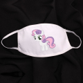 Предпазна маска за лице за многократна употреба с бяло пони